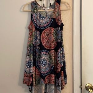 Zig Zag Stripe Flare Tank. Size Medium. Worn once